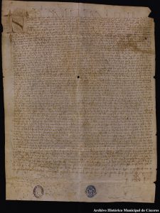 Exp. 18 Cáceres, 26 de Octubre de 1342