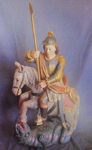 La escultura de San Jorge a caballo matando al dragón se expondrá en la ...
