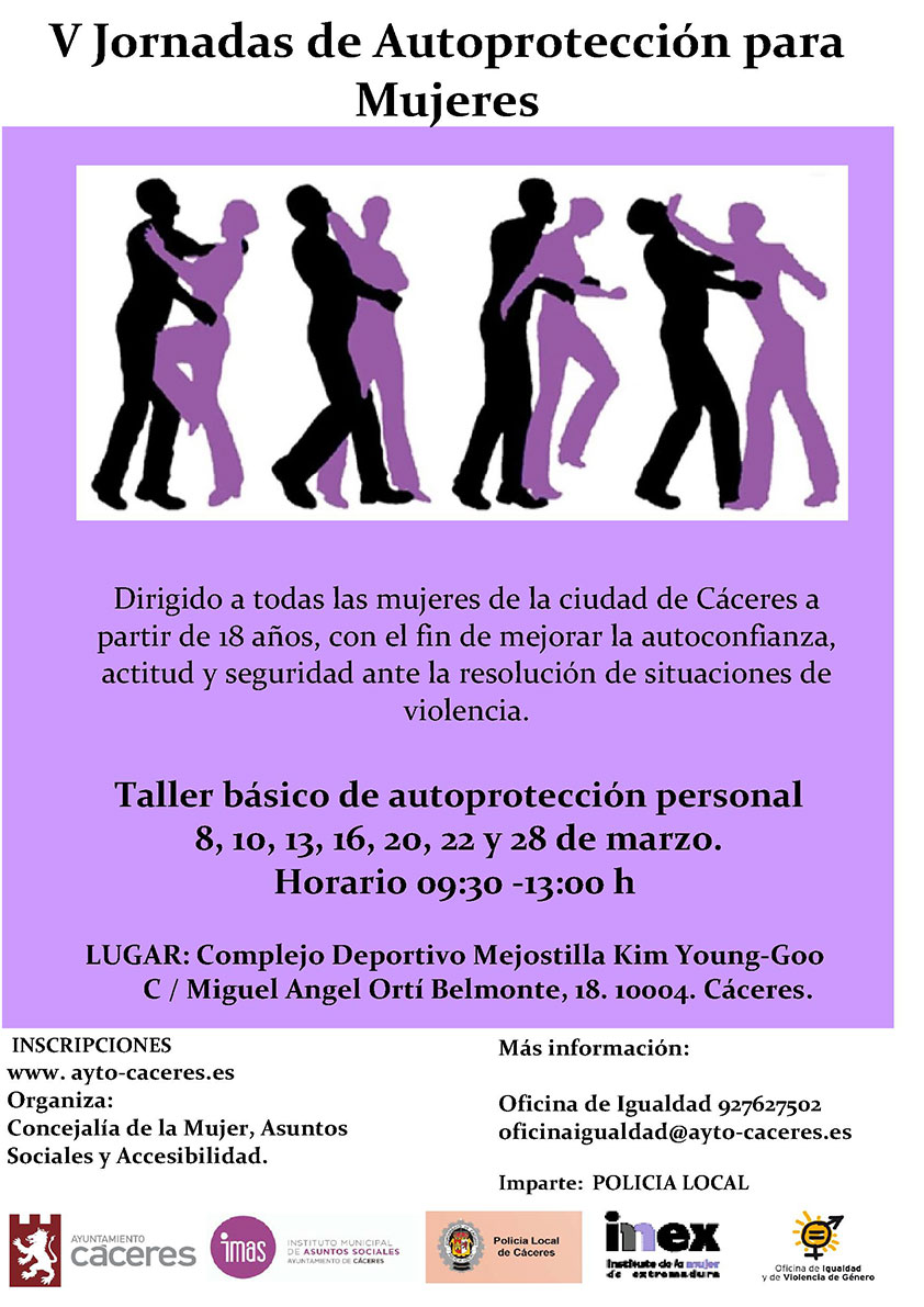 V JORNADAS DE AUTOPROTECCION PERSONAL PARA MUJERES