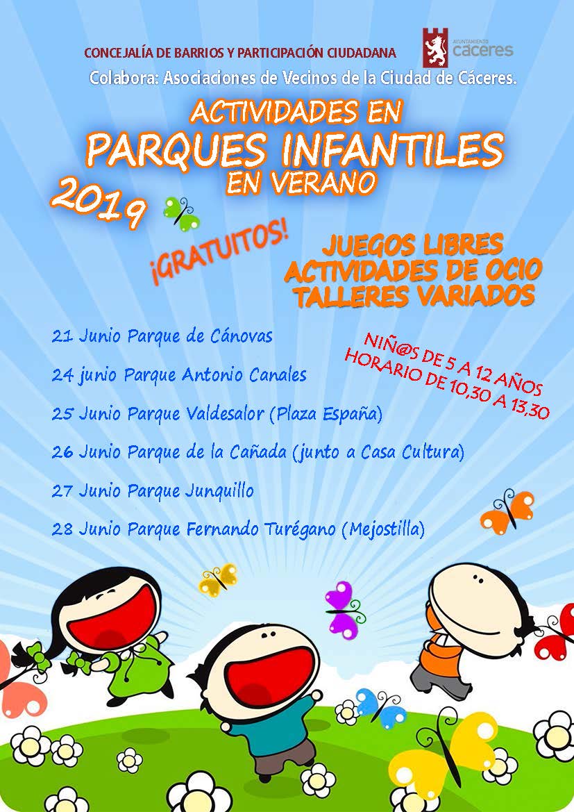 Actividades Parques Infantiles