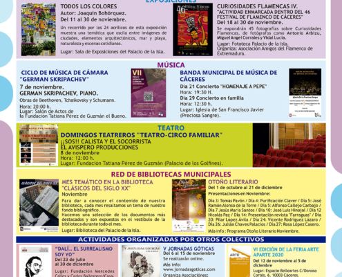 Agenda Cultural Noviembre 2020