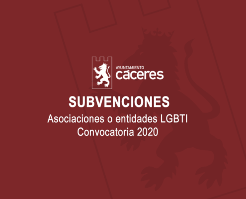 SUBVENCIONES ASOCIACIONES O ENTIDADES LGBTI, CONVOCATORIA 2020