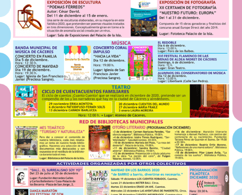 Agenda Cultural diciembre 2020