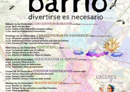 De BARRIO a barrio divertirse es necesario