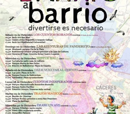 De BARRIO a barrio divertirse es necesario