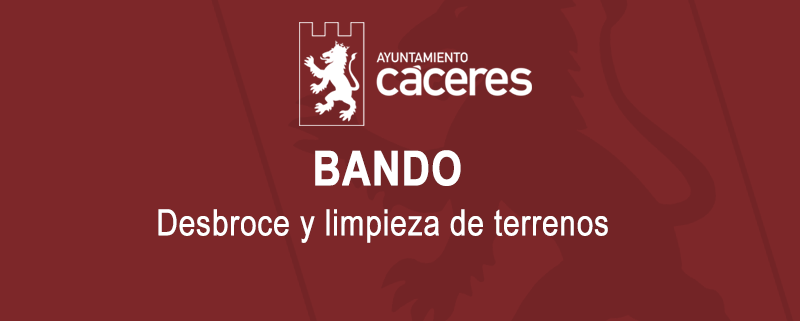 Bando desbroce y limpieza