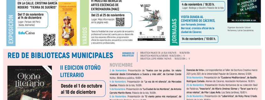 Agenda Cultural Noviembre