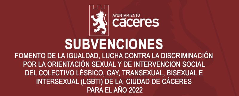 SUBVENCIONES PARA EL FOMENTO DE LA IGUALDAD