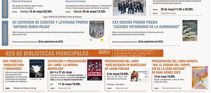 Agenda Mayo 2022