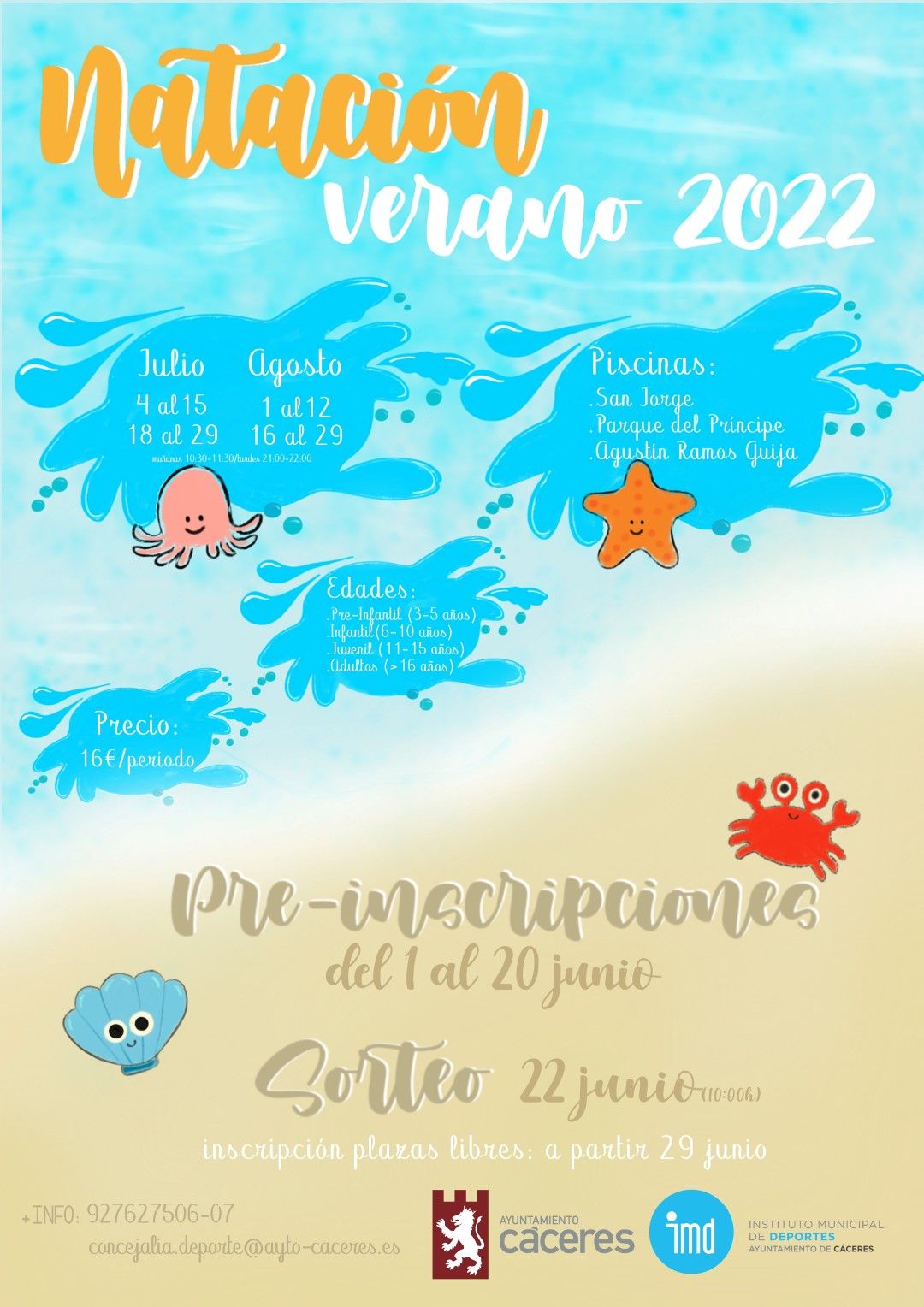 Cartel Natación 2022