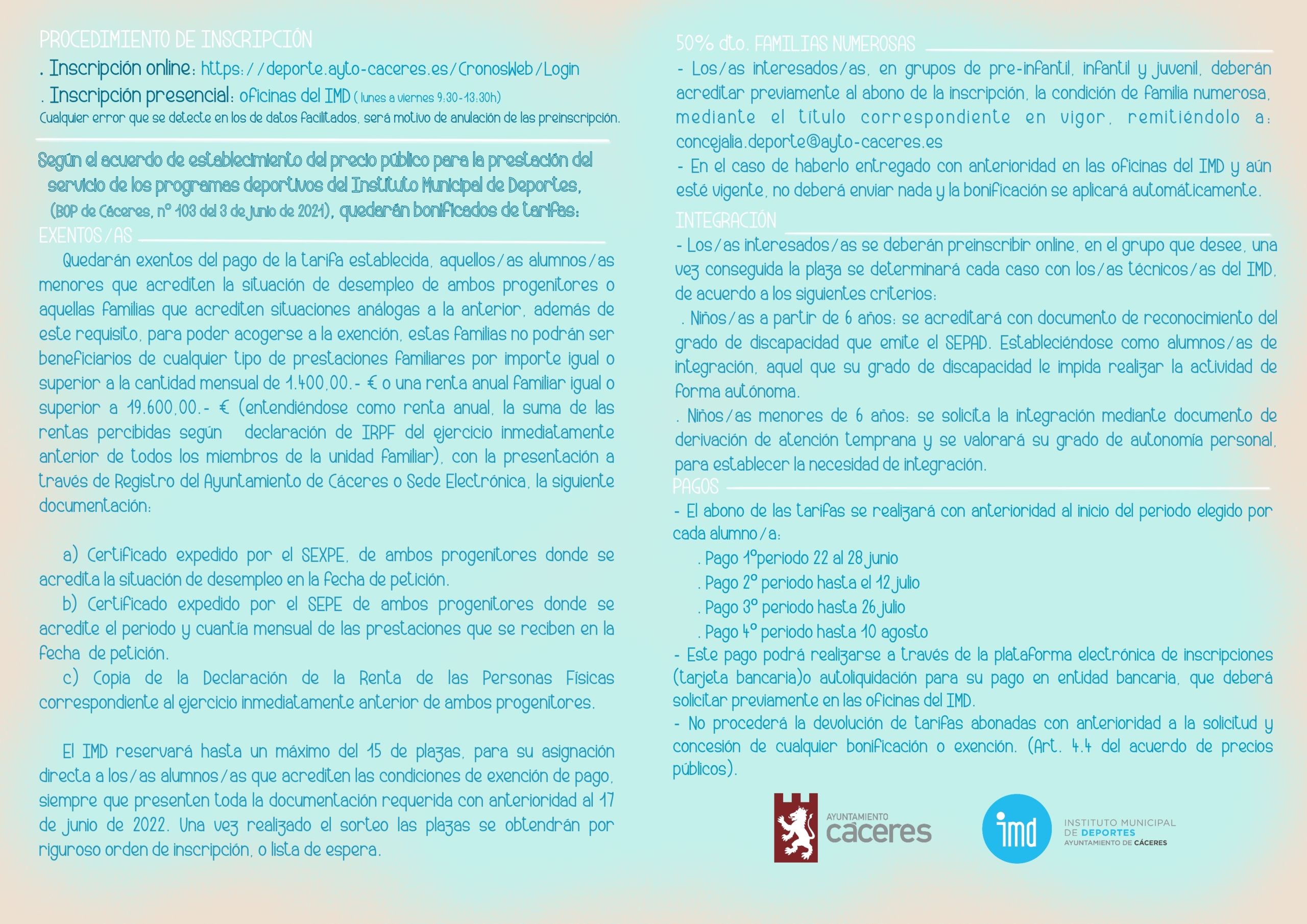 Diptico Díptico Natación
