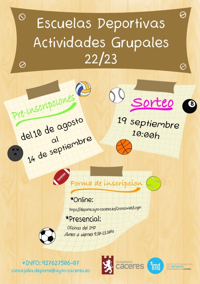 Escuelas deportivas 22/23