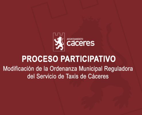 PROCESO PARTICIPATIVO: Modificación de la Ordenanza Municipal Reguladora del Servicio de Taxis de Cáceres