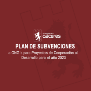 Plan de Subvenciones a ONG´s para Proyectos de Cooperación al Desarrollo para el año 2023