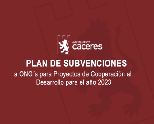 Plan de Subvenciones a ONG´s para Proyectos de Cooperación al Desarrollo para el año 2023