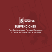 para Asociaciones de Personas Mayores en la Ciudad de Cáceres para el año 2023