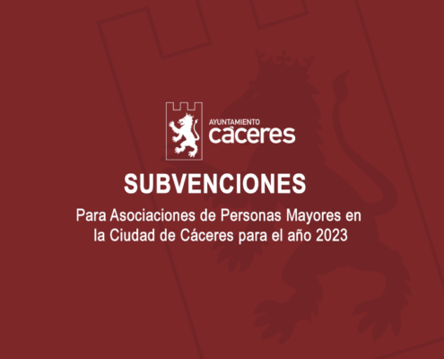 para Asociaciones de Personas Mayores en la Ciudad de Cáceres para el año 2023