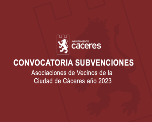 SUBVENCIONES: ASOCIACIONES DE VECINOS/AS DE LA CIUDAD DE CÁCERES 2023