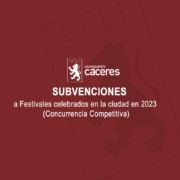 Festivales celebrados en la ciudad en 2023 (Concurrencia Competitiva)