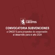 para proyectos de cooperación al desarrollo para el año 2024