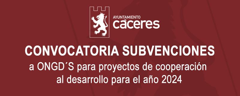 para proyectos de cooperación al desarrollo para el año 2024