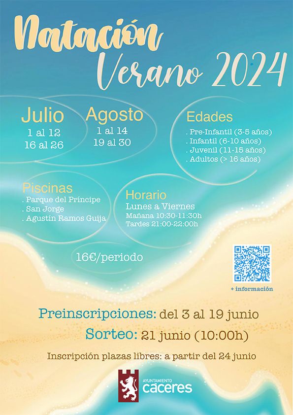 Cartel natación 2024