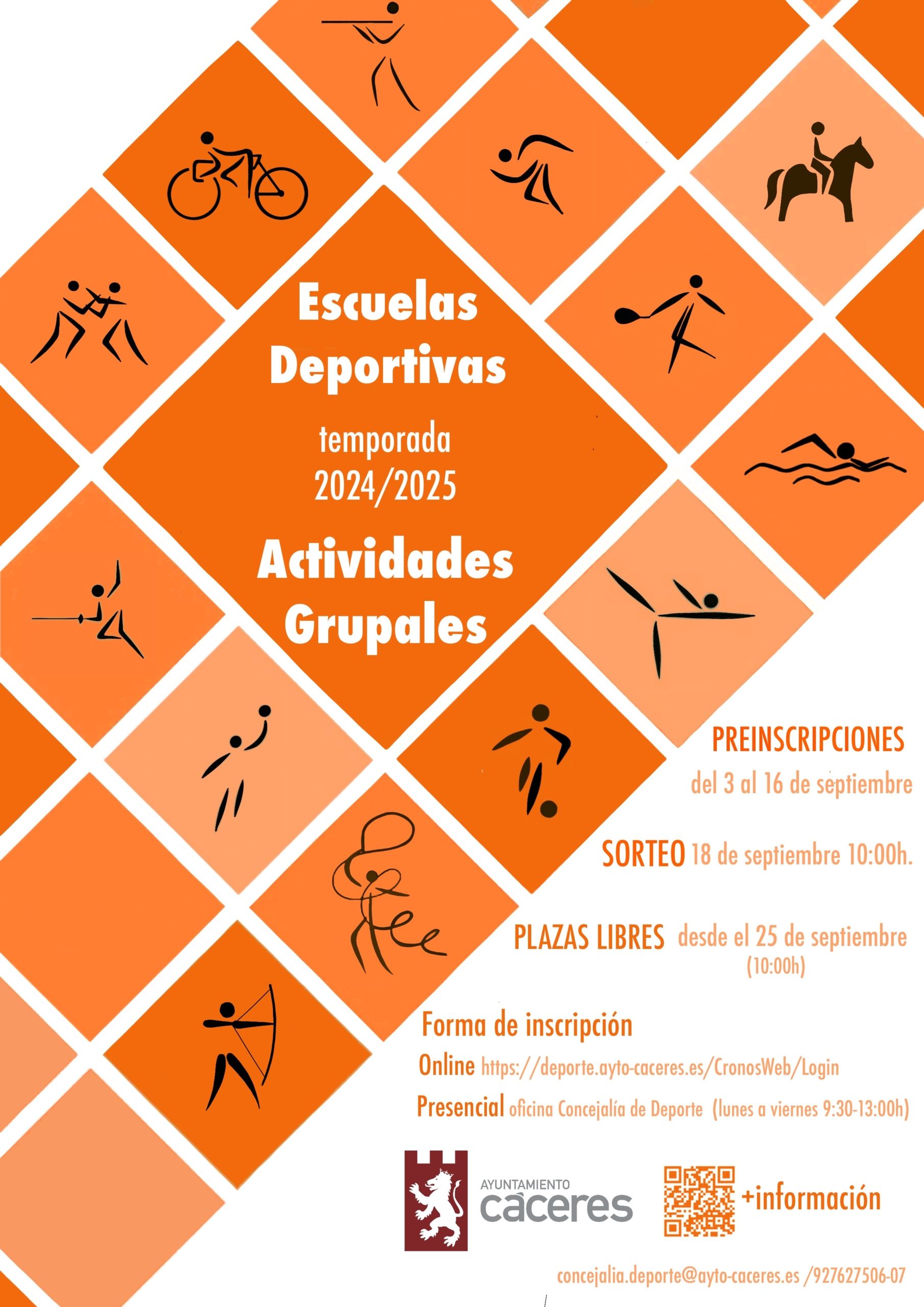 Cartel Escuelas Deportivas 2024