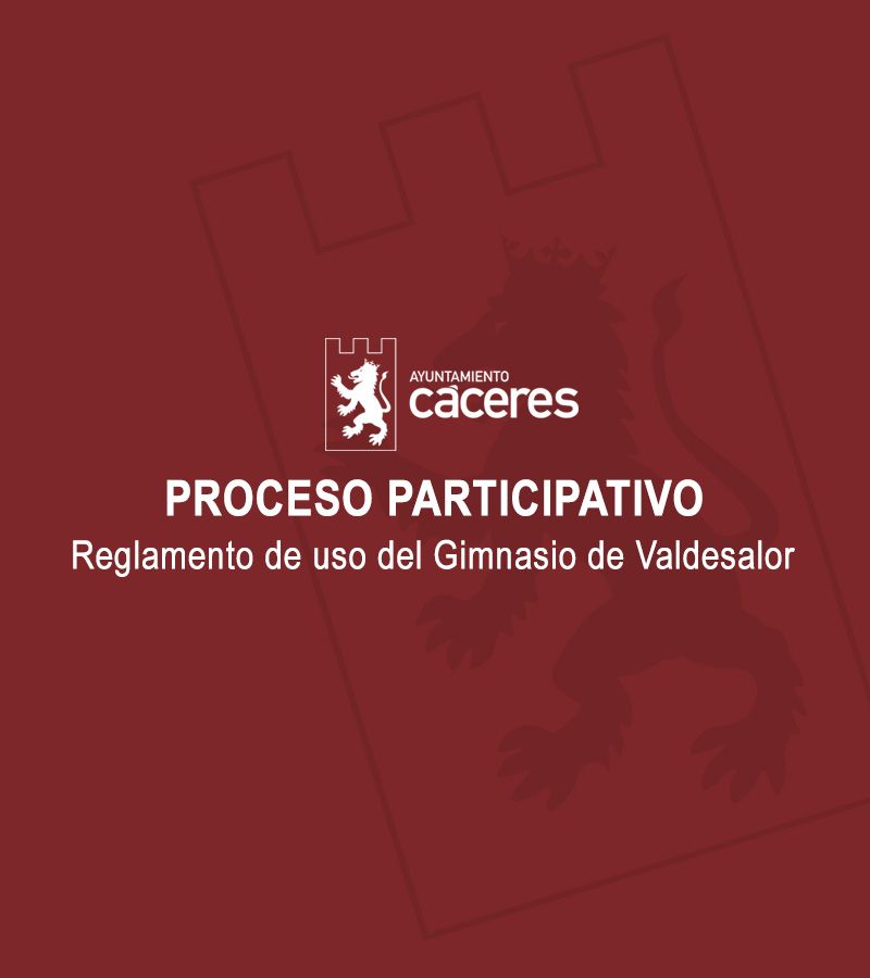 Reglamento de uso del Gimnasio de Valdesalor