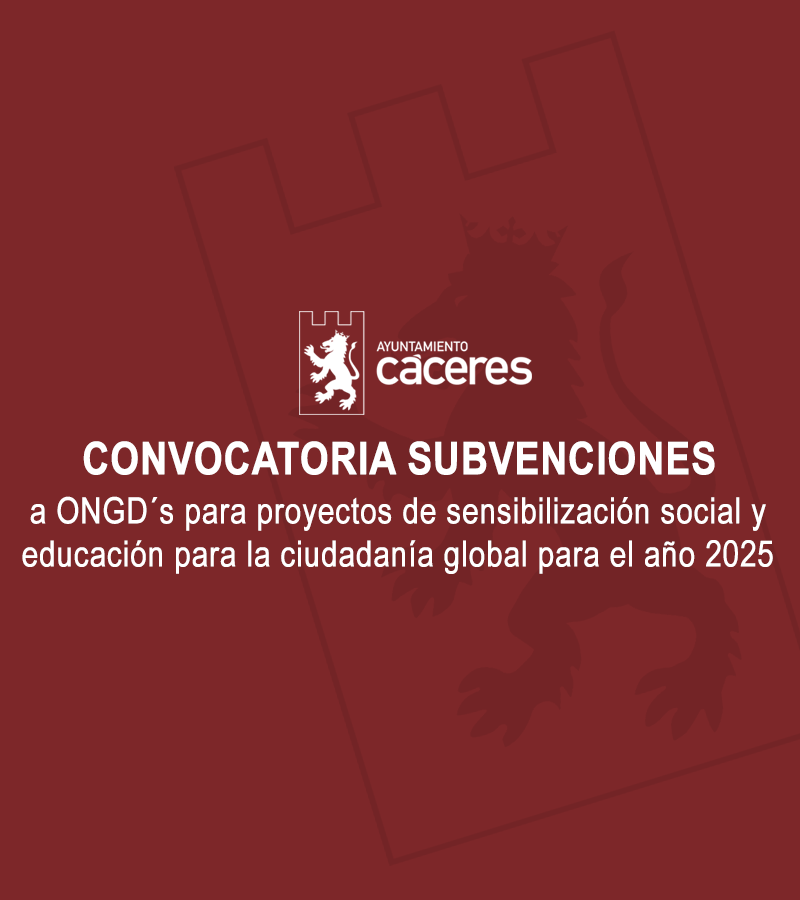 ubvenciones a Organizaciones no Gubernamentales (ONGD’S), para proyectos de sensibilización social