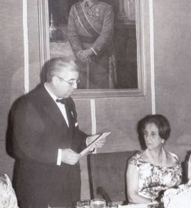 Carmen Polo de Franco y Alfonso Díaz de Bustamante