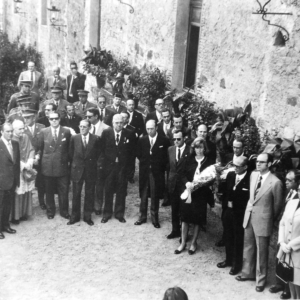 Inauguración del Jardín de Cristina de Ulloa en los años 70