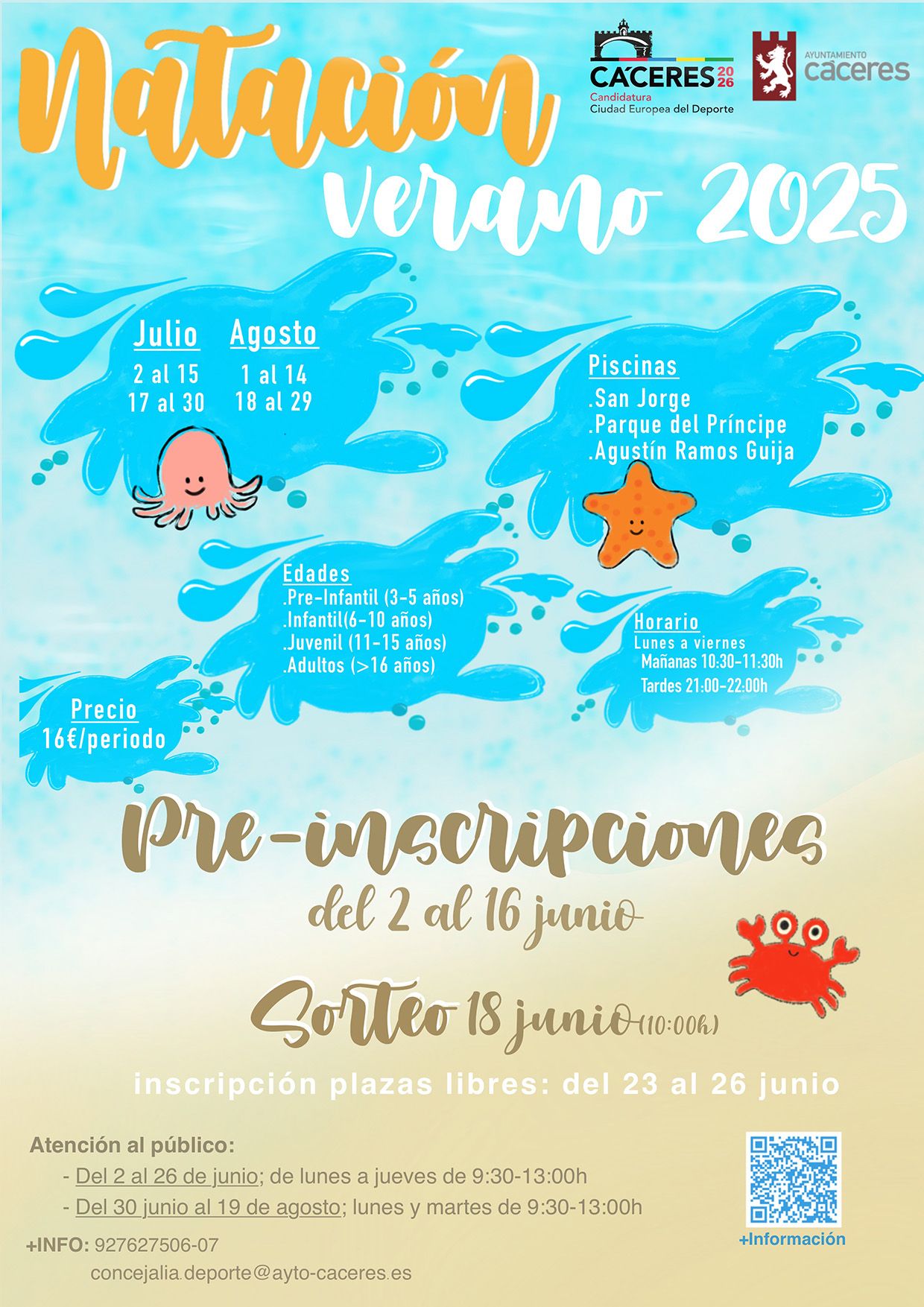 Natación verano 2025