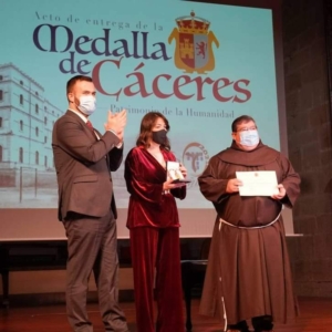 Acto de entrega de la Medalla Ciudad de Cáceres 