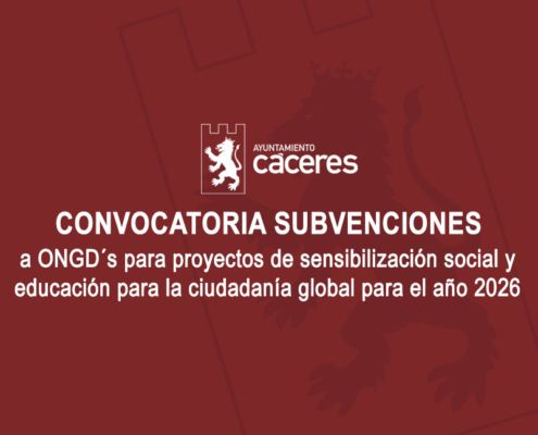 CONVOCATORIA SUBVENCIONES - ONGS sensibilizacion 2026