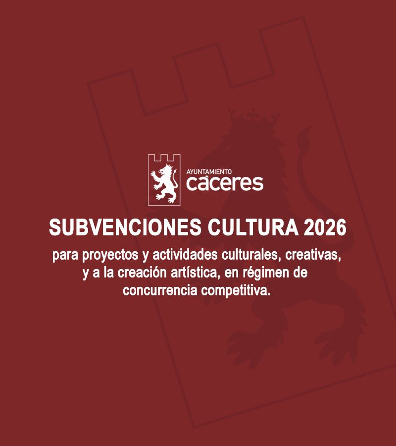 CONVOCATORIA SUBVENCIONES Cultura 2026