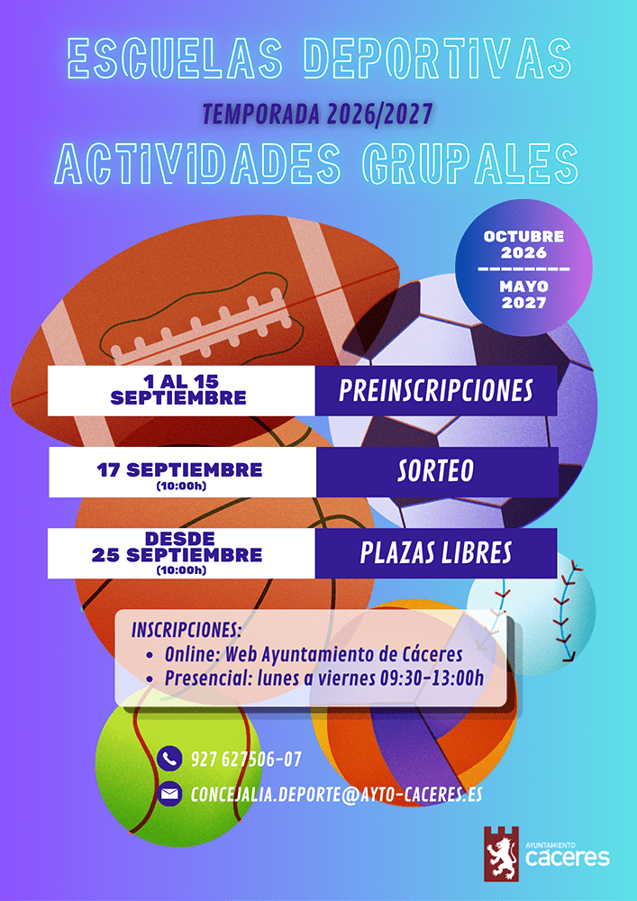 Esuelas deportivas 2026