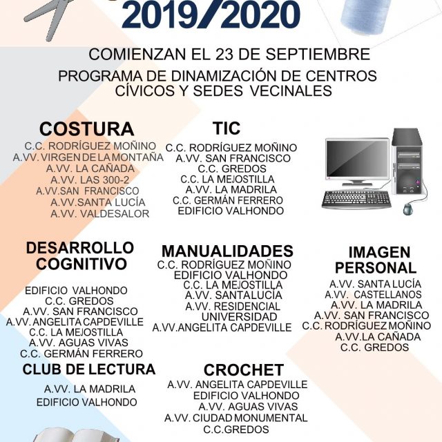 Programa de Dinamización de Centros Cívicos y Sedes Vecinales 2019/2020