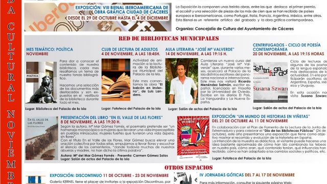 Agenda Cultural – Noviembre 2019