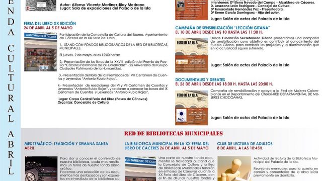 Agenda Cultural – Abril 2019