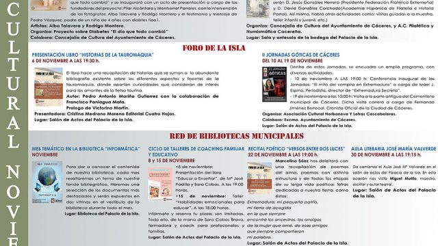Agenda Cultural – noviembre 2017