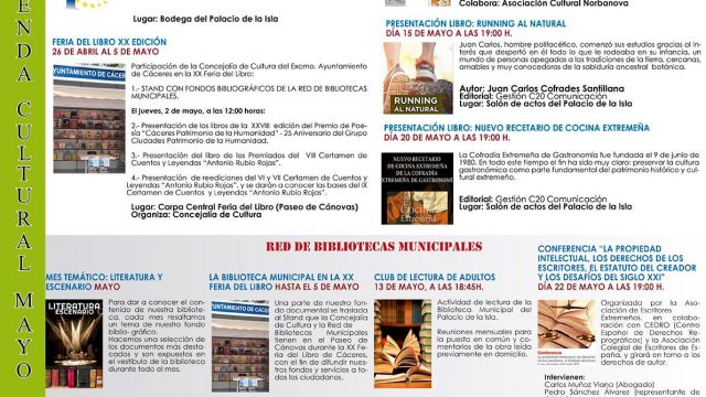 Agenda Cultural – Mayo 2019